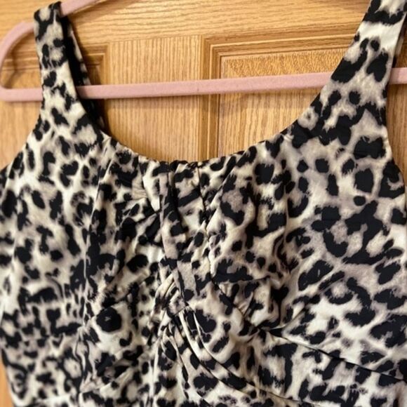 TrimShaper Women's Carmela leopard Underwire crossback one piece swimsuit size 8 - Picture 5 of 16
